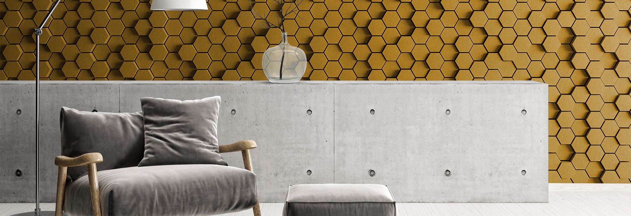  Salon 3D papier peint nid d'abeille Design AS113322