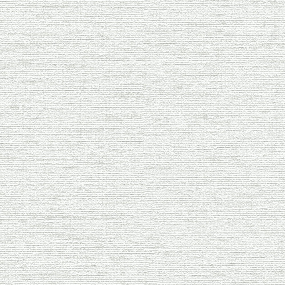             Plain non-woven wallpaper with textile structure, matt - grey, white
        
