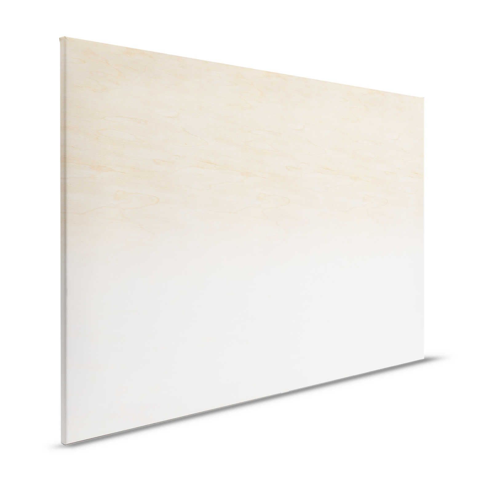 Workshop 3 - Ombre Canvas Painting Beige & White with Wood Grain - 1.20 m x 0.80 m
