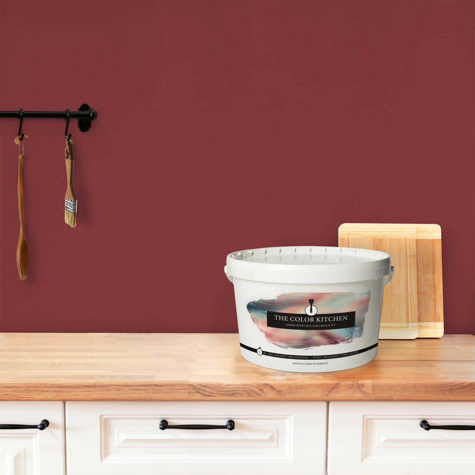             Wall Paint TCK7006 »Perky Pomegranate« in passionate dark red – 5.0 litre
        