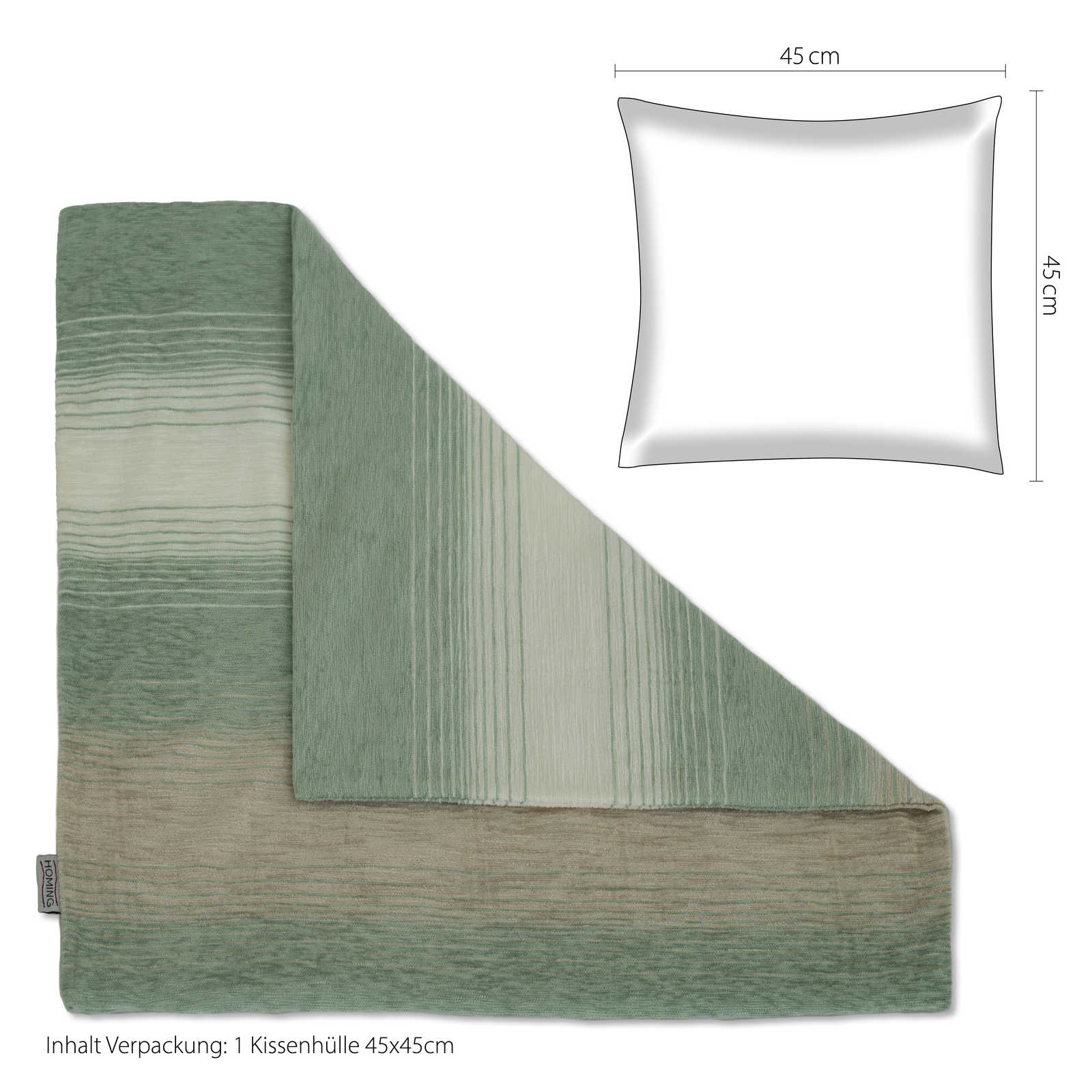             Cushion Cover Mint Colours "Linn», 40x40cm
        