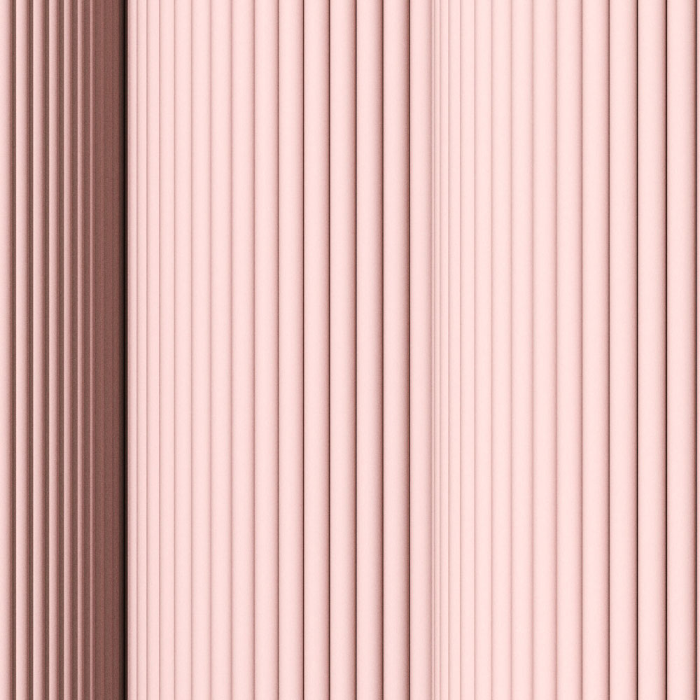            Magic Wall 4 - Papel pintado de rayas con efecto de ilusión 3D, rosa y blanco
        