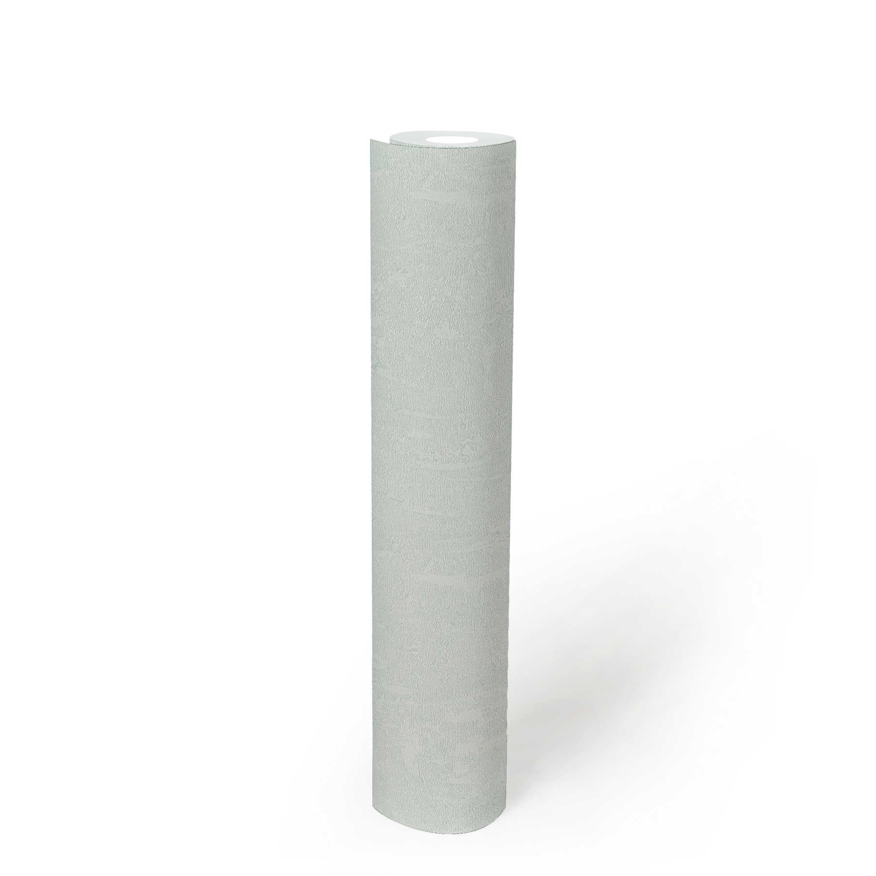             papier peint effet plâtre bleu clair blanc avec effet structuré
        