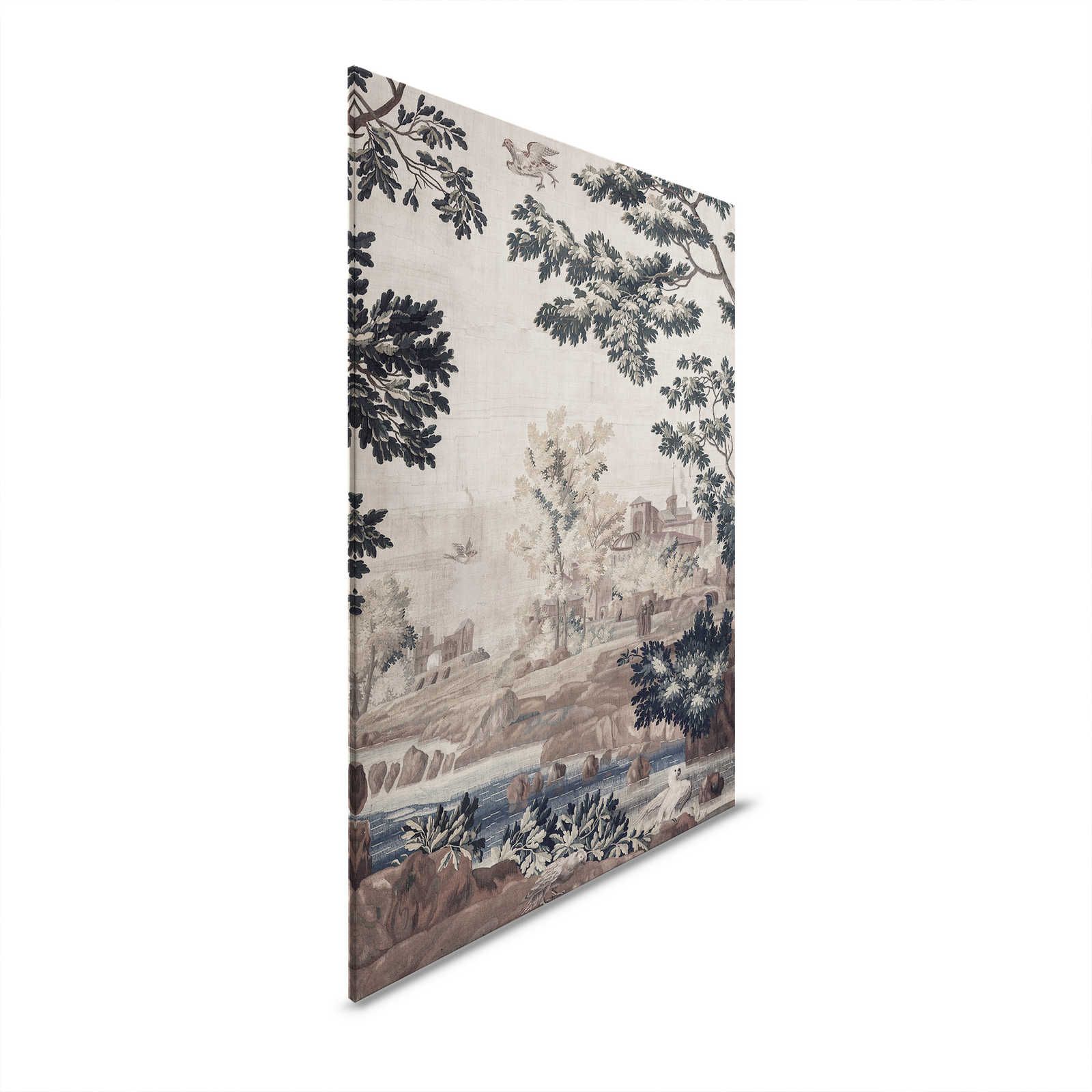 Tapestry Gallery 1 - Landscape canvas picture historical tapestry - 0.90 m x 0.60 m

