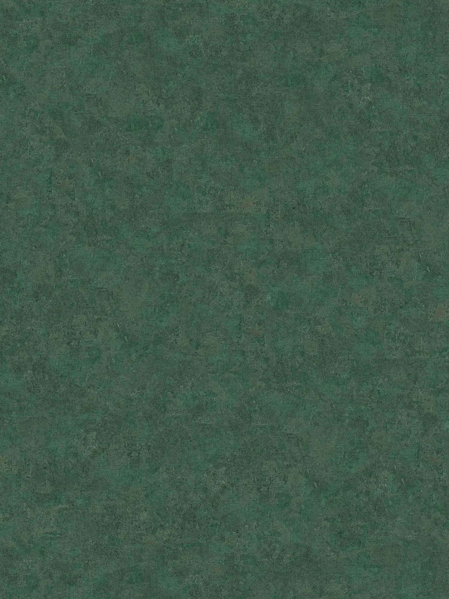 Non-woven wallpaper plain, colour pattern & vintage look - green
