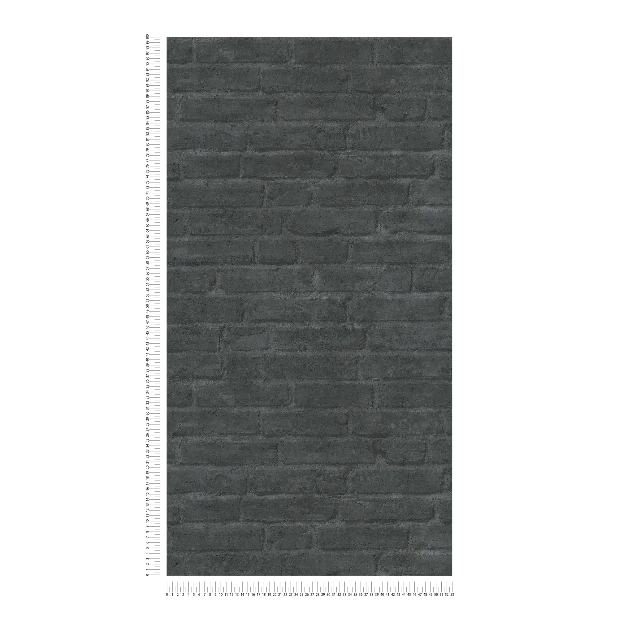             Anthracite Papier peint pierre Brique Design - gris, noir, anthracite
        