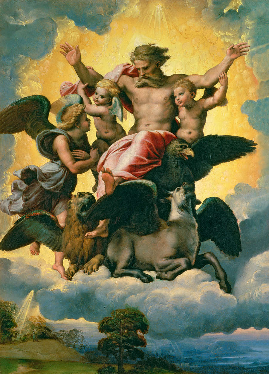             Photo wallpaper "Vision of St. Ezekielum" by Raphael
        