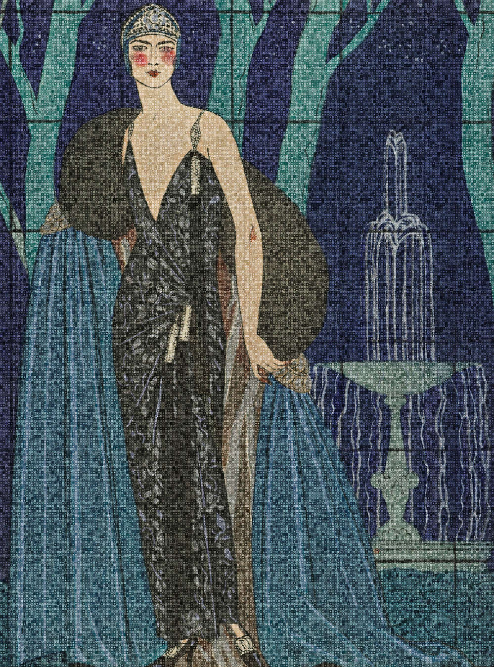             Scala 3 - Papel Pintado Art Deco motivo mujer elegante
        