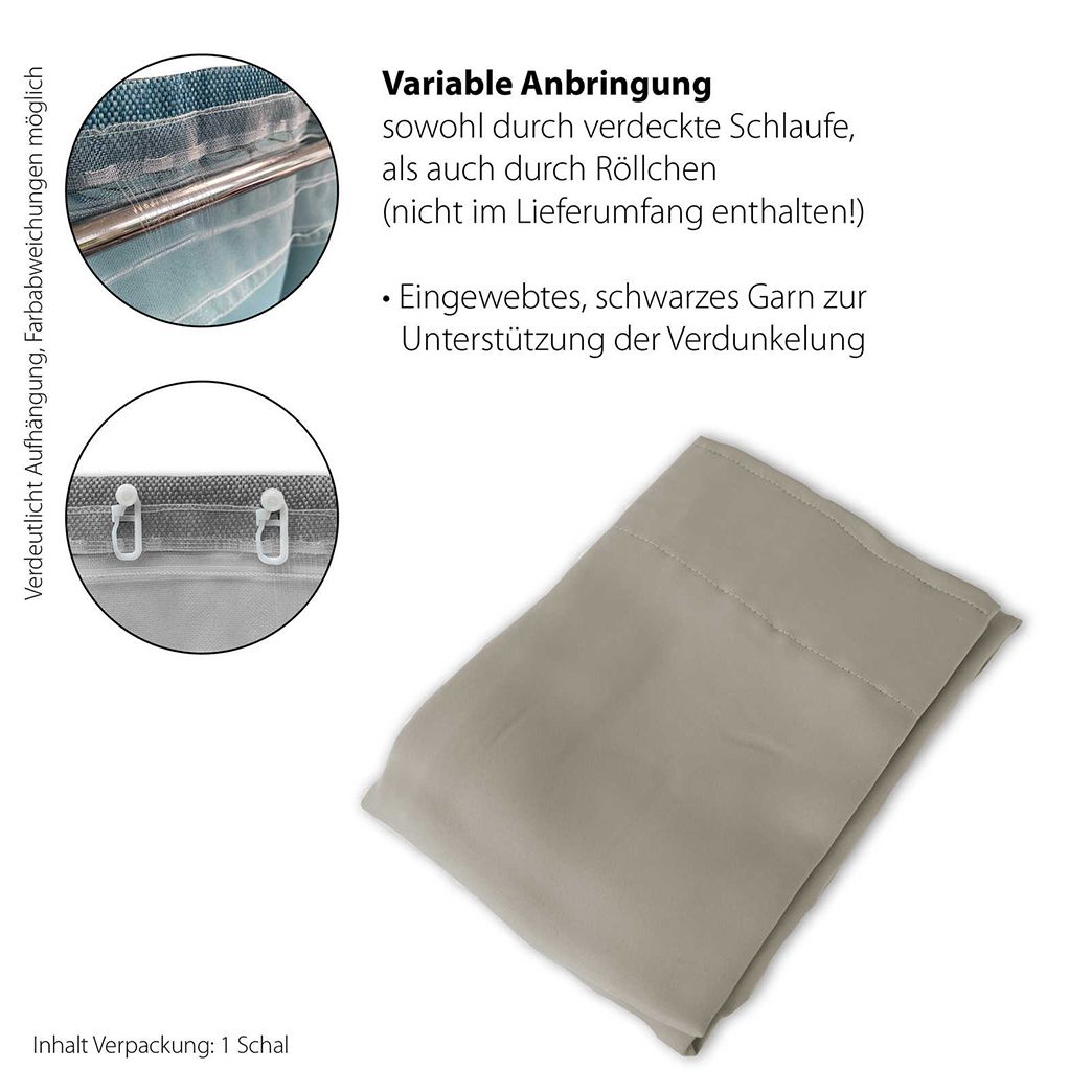 important information curtains grey