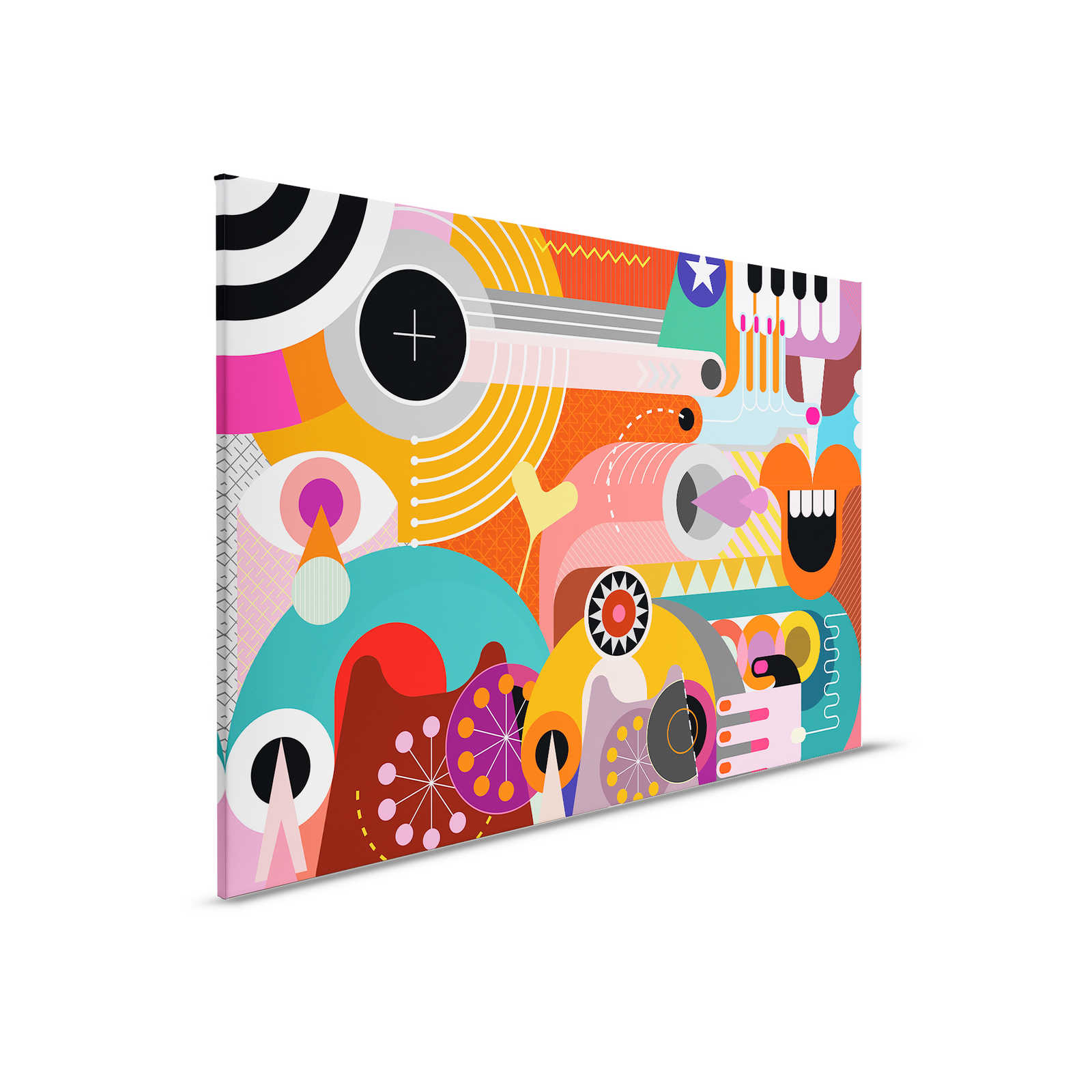         Canvas painting Pop Style Art Abstract Faces - 0,90 m x 0,60 m
    