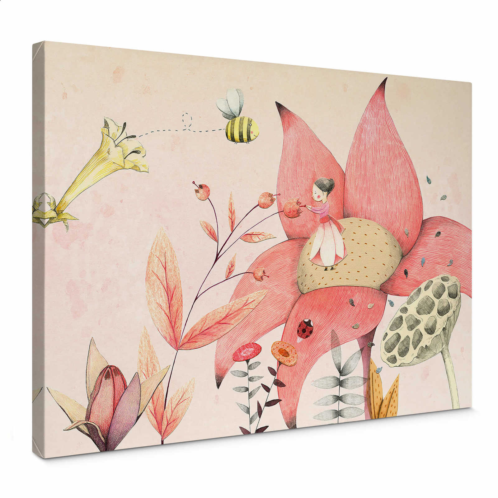Children's canvas print "Thumbelina" by Loske
