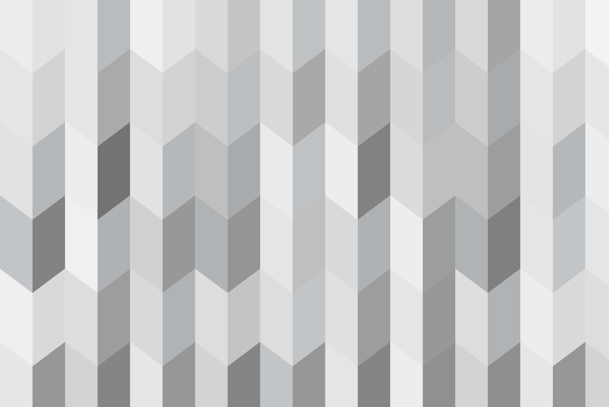             Papel pintado de diseño motivo abanicado gris sobre vellón liso nacarado
        