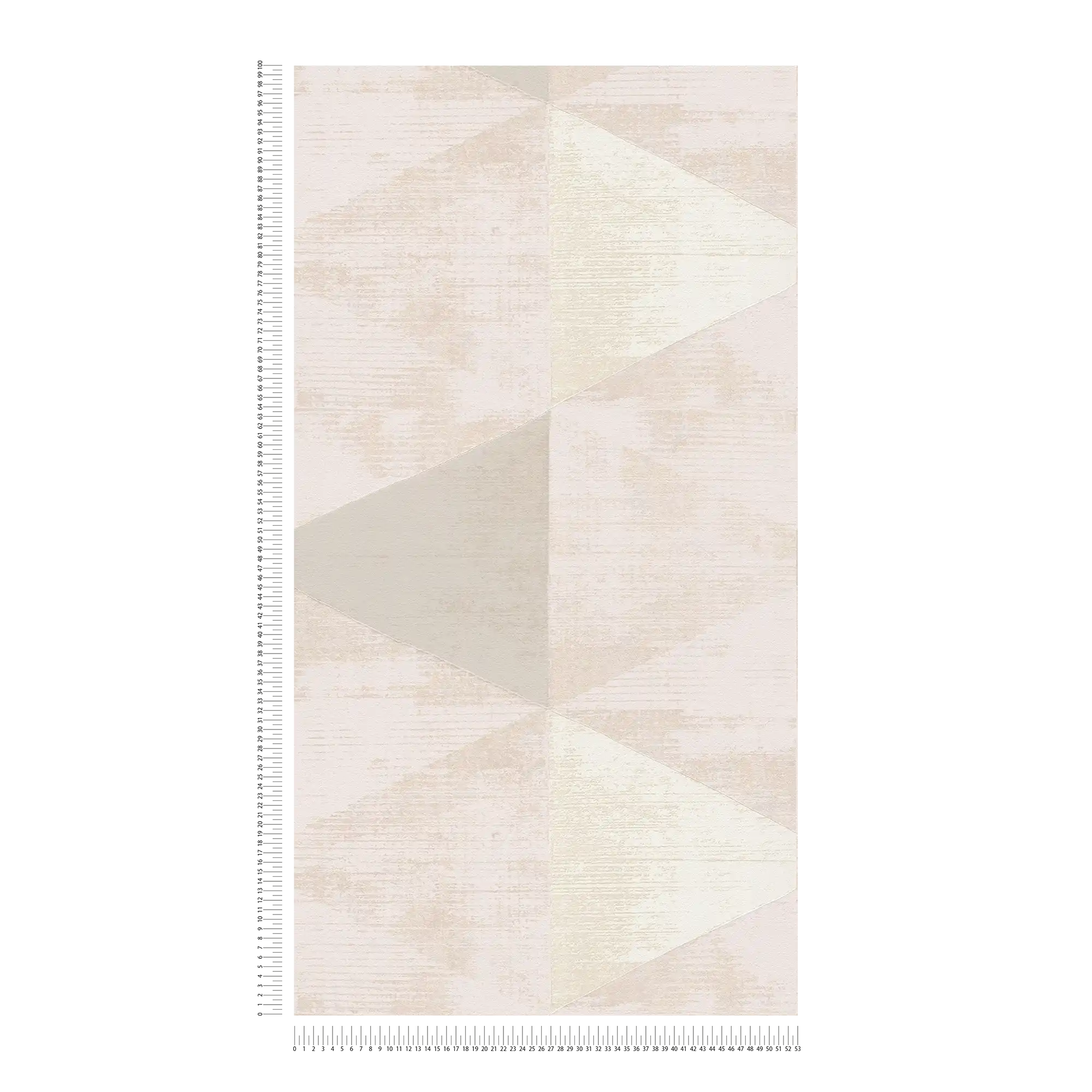             Vliesbehang facetpatroon met metallic accent - metallic, beige, crème
        