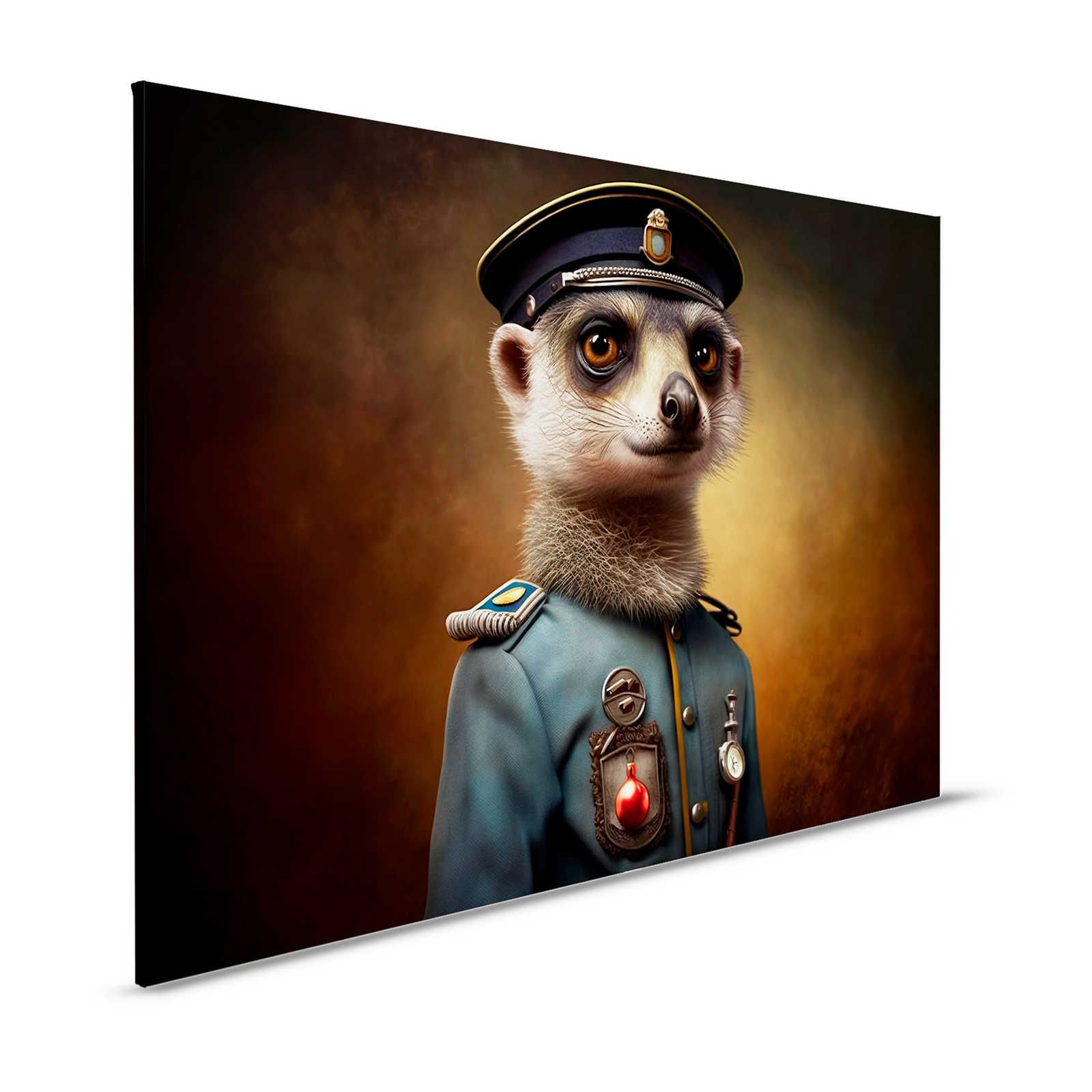 Toile KI »strict meerkat« - 120 cm x 80 cm
