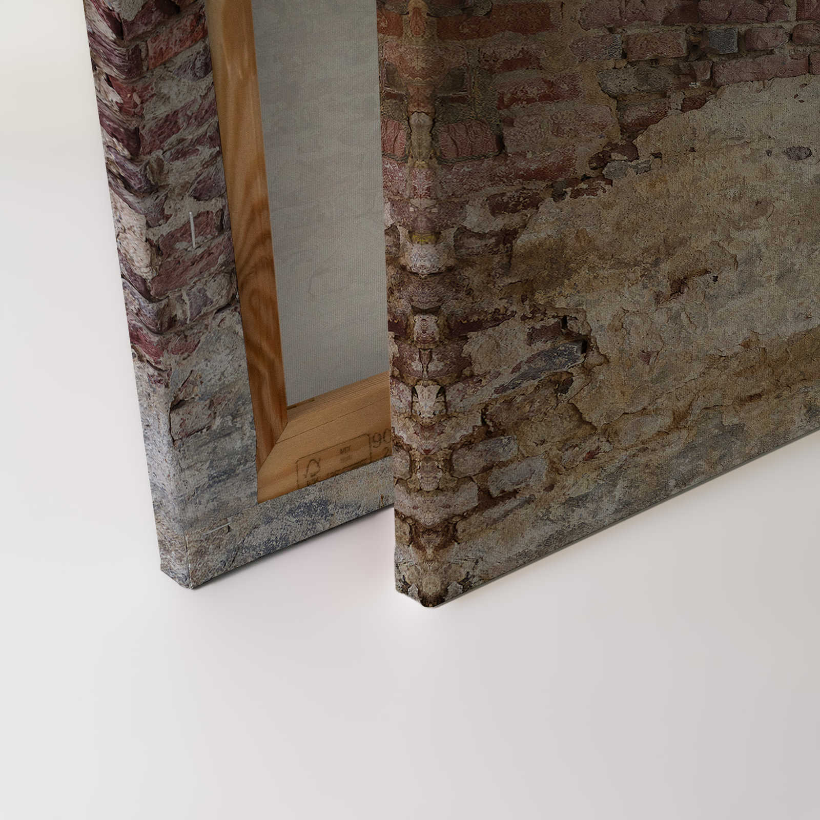             Toile avec mur de briques vintage - 0,90 m x 0,60 m
        