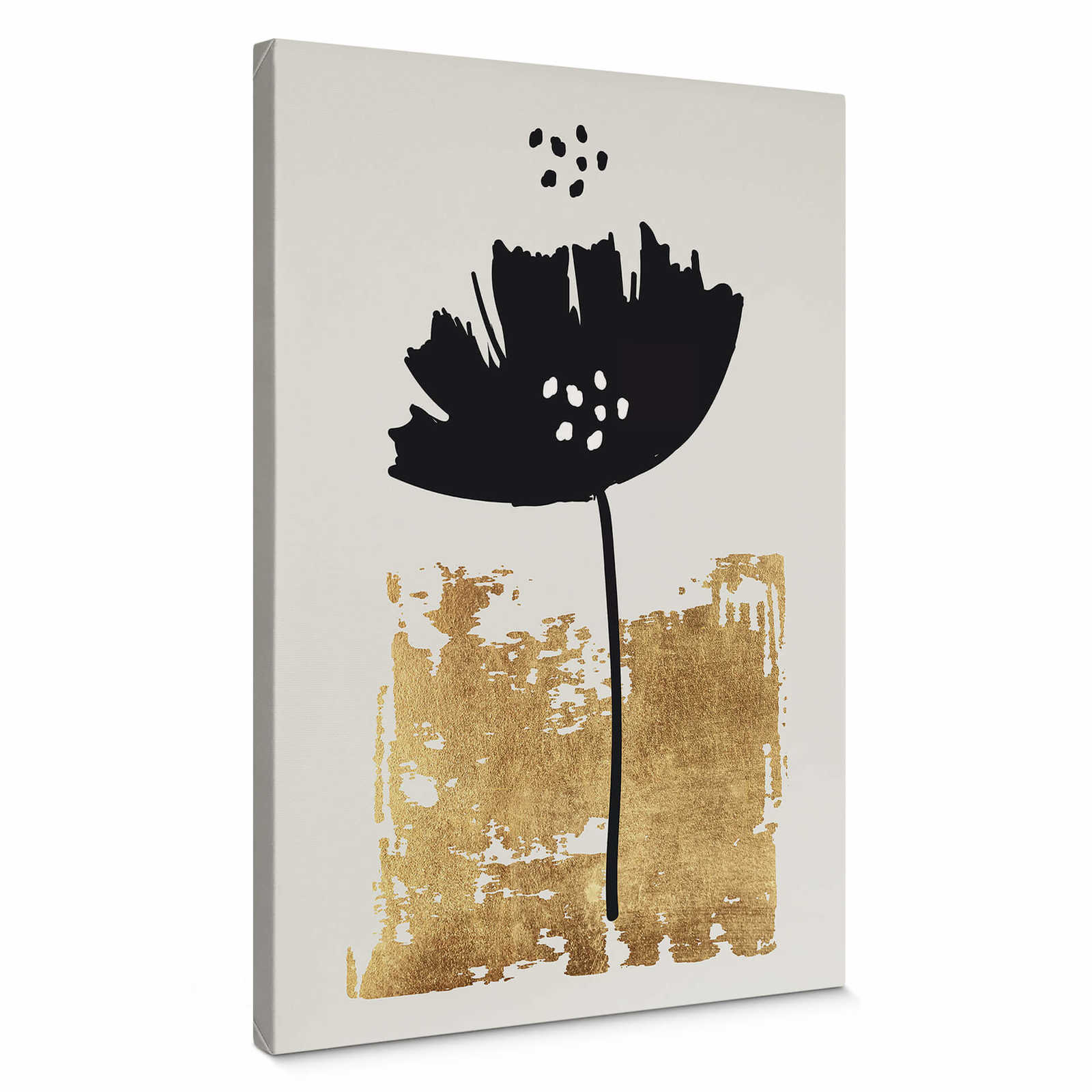         Canvas print "Black flower" by Kubistika – gold, black
    