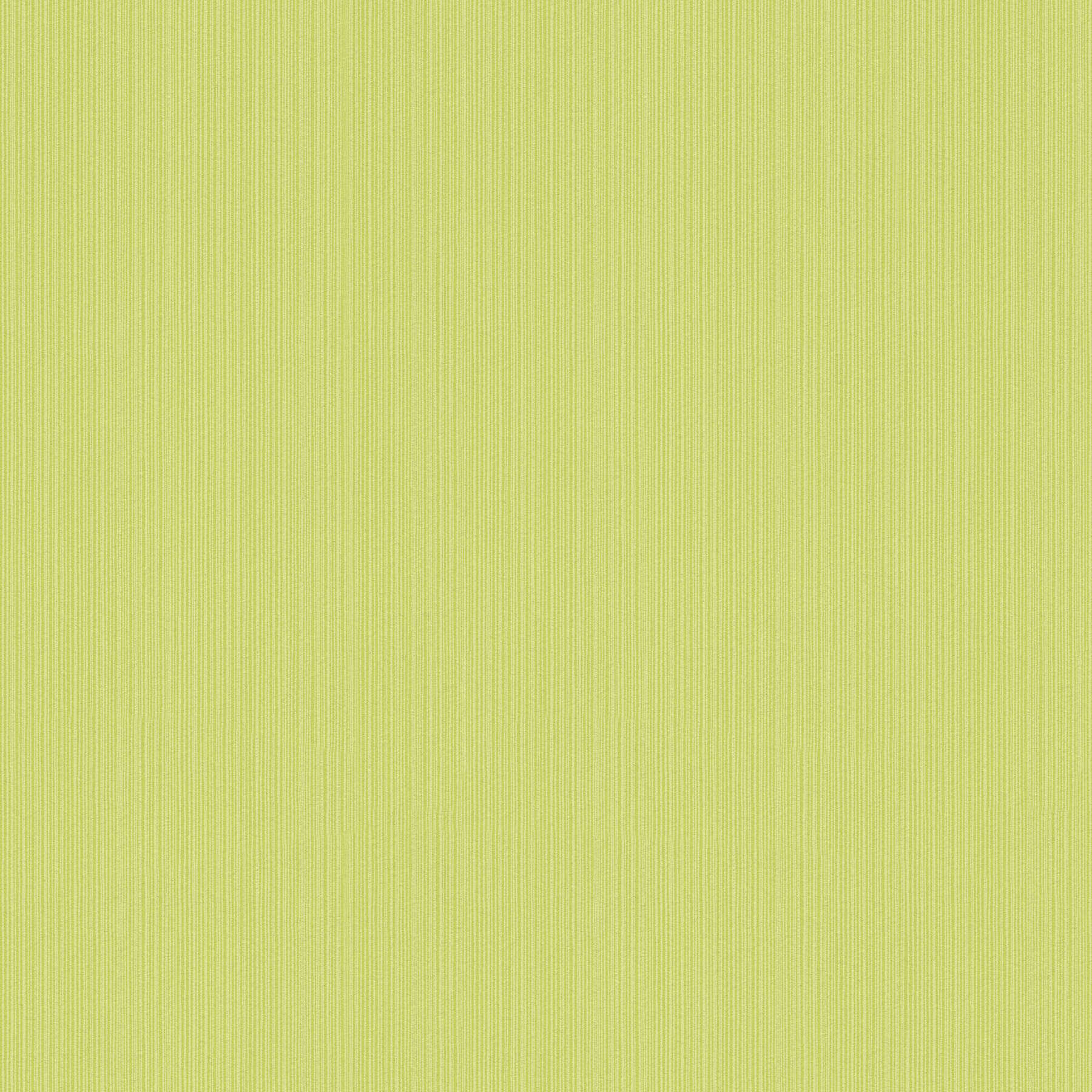 papel pintado verde lima uni, con efecto de textura rayada
