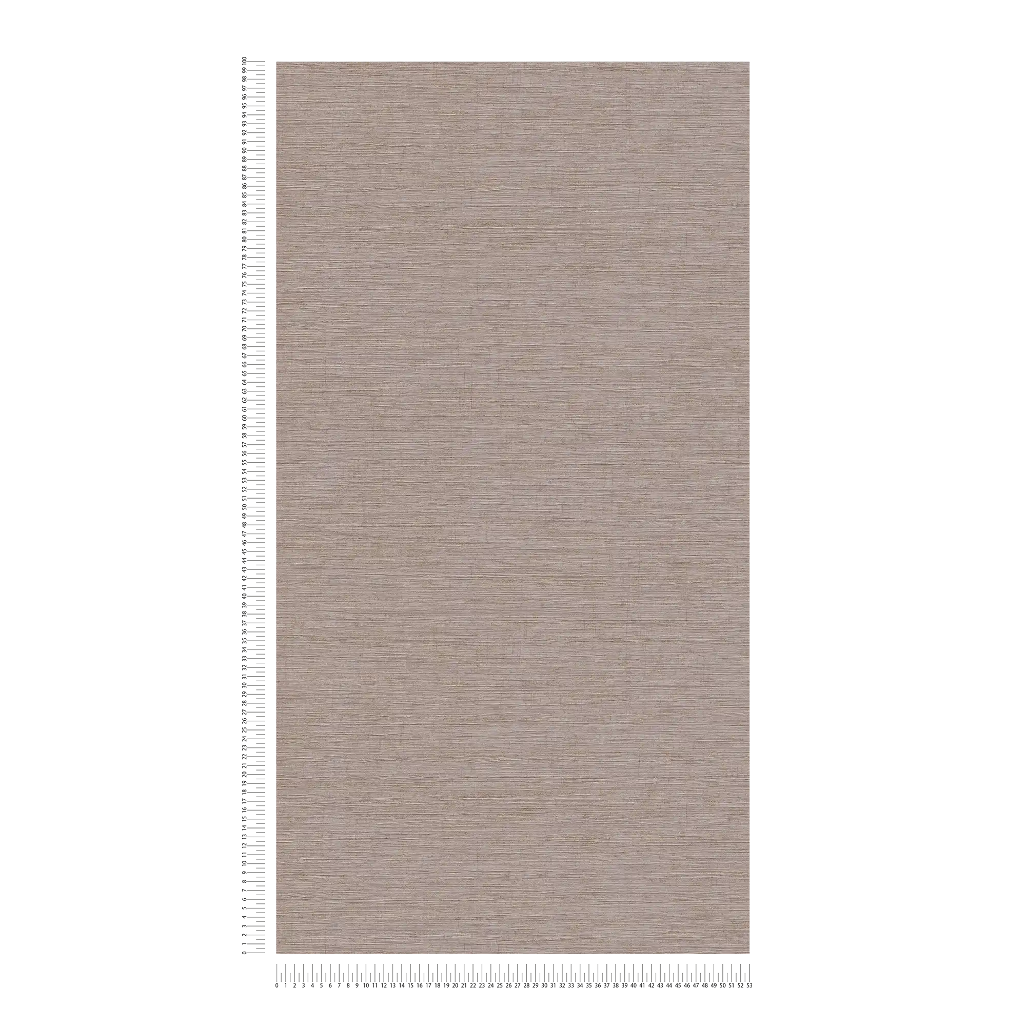             Wallpaper with embossed pattern for textile look - Brown, Metallic
        