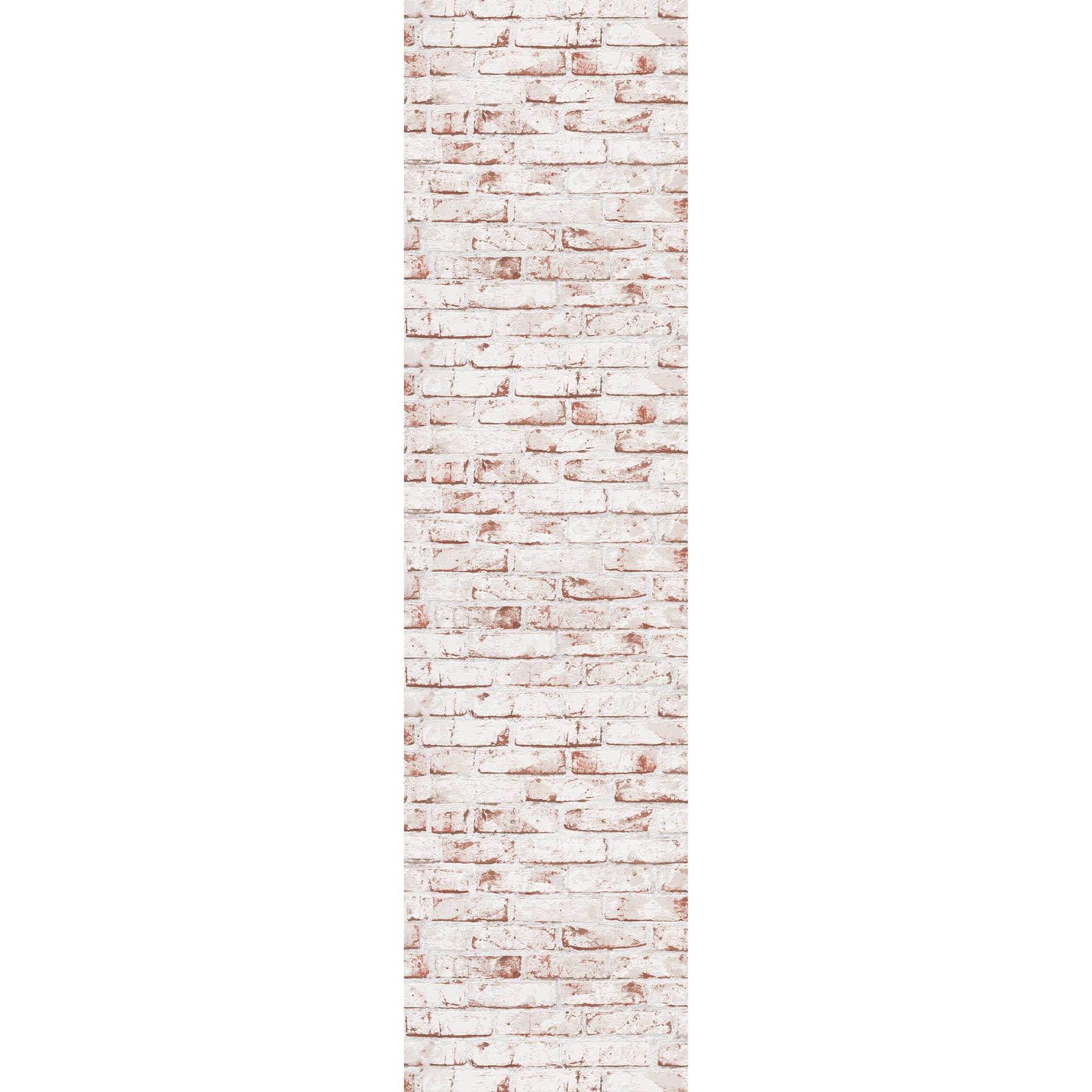         Stone optics non-woven wallpaper brick wall 3D - white
    
