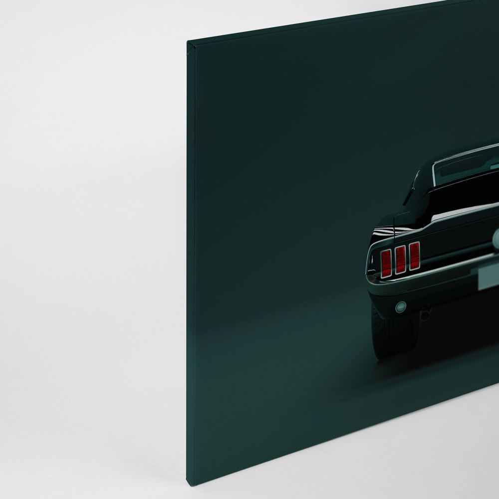             Mustang 3 - Quadro su tela con auto muscolari americane - 0,90 m x 0,60 m
        