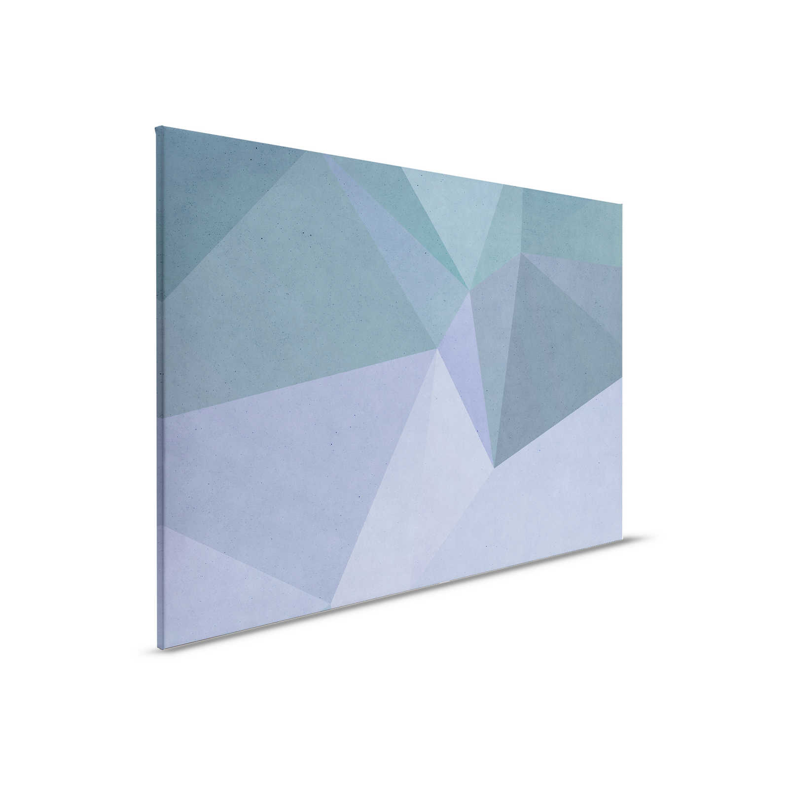         Canvas painting 3D optics geometric | blue, green - 0,90 m x 0,60 m
    