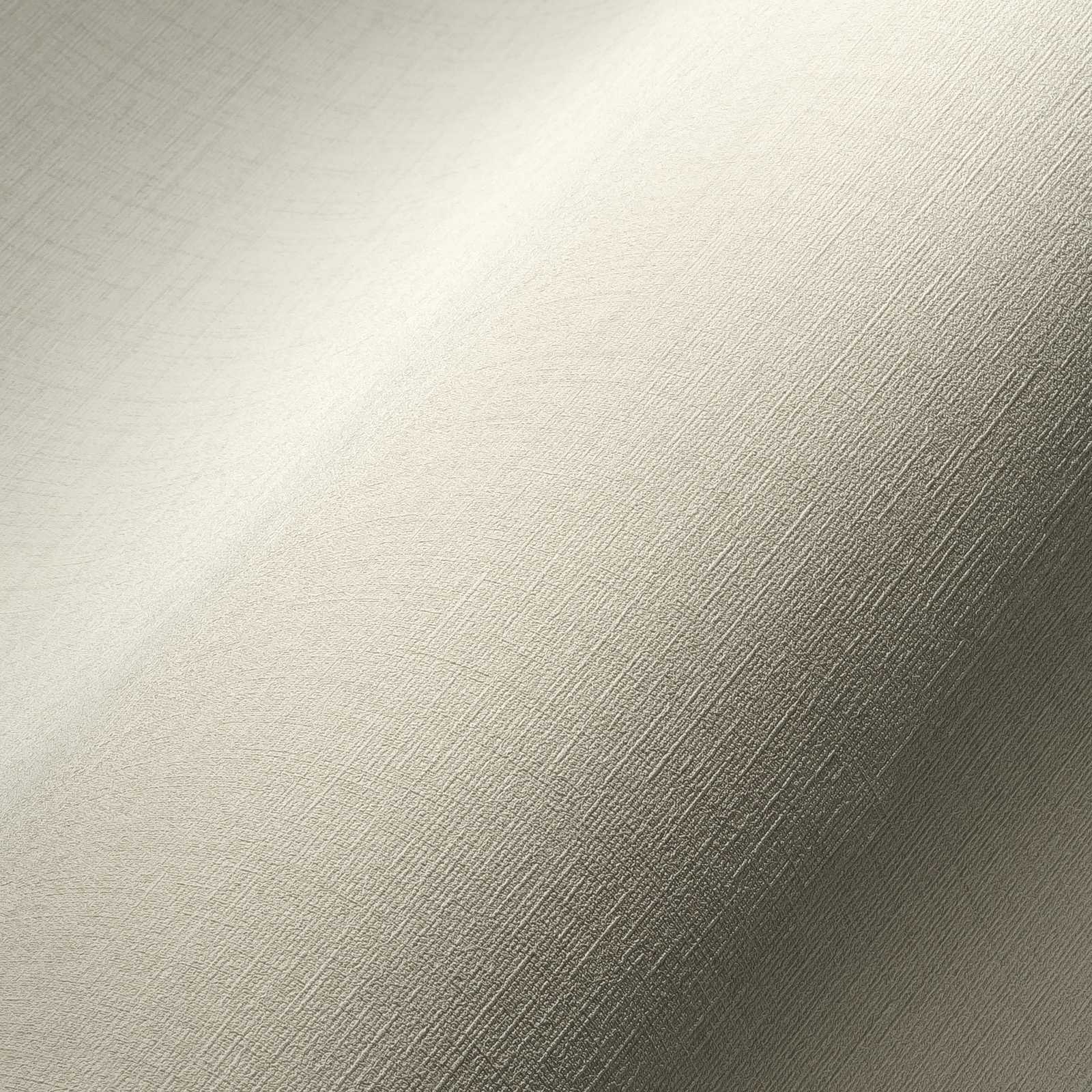             Carta da parati bianco crema con effetto tessuto e texture
        