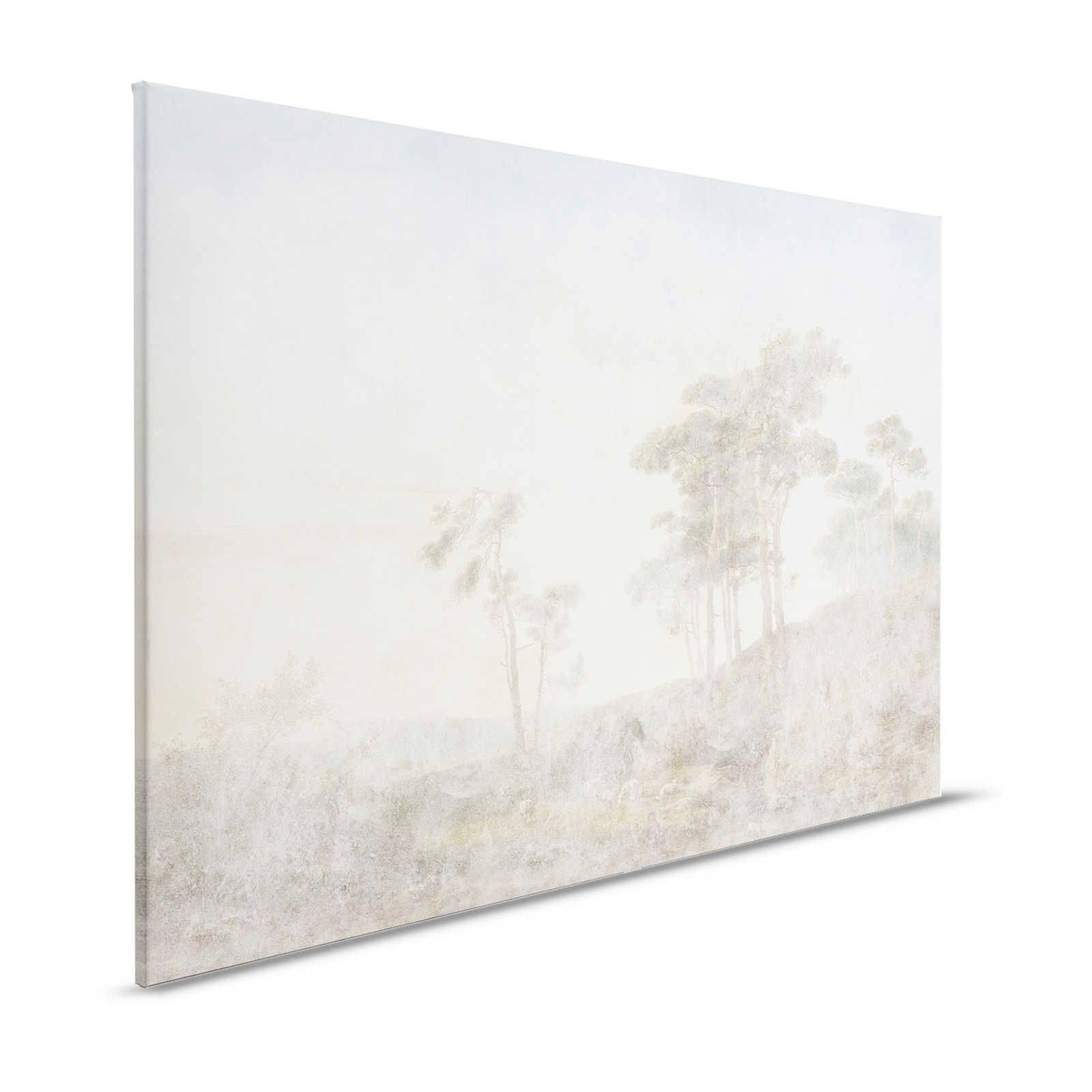 Romantic Grove 1 - Peinture sur toile aspect usé délavé - 1,20 m x 0,80 m
