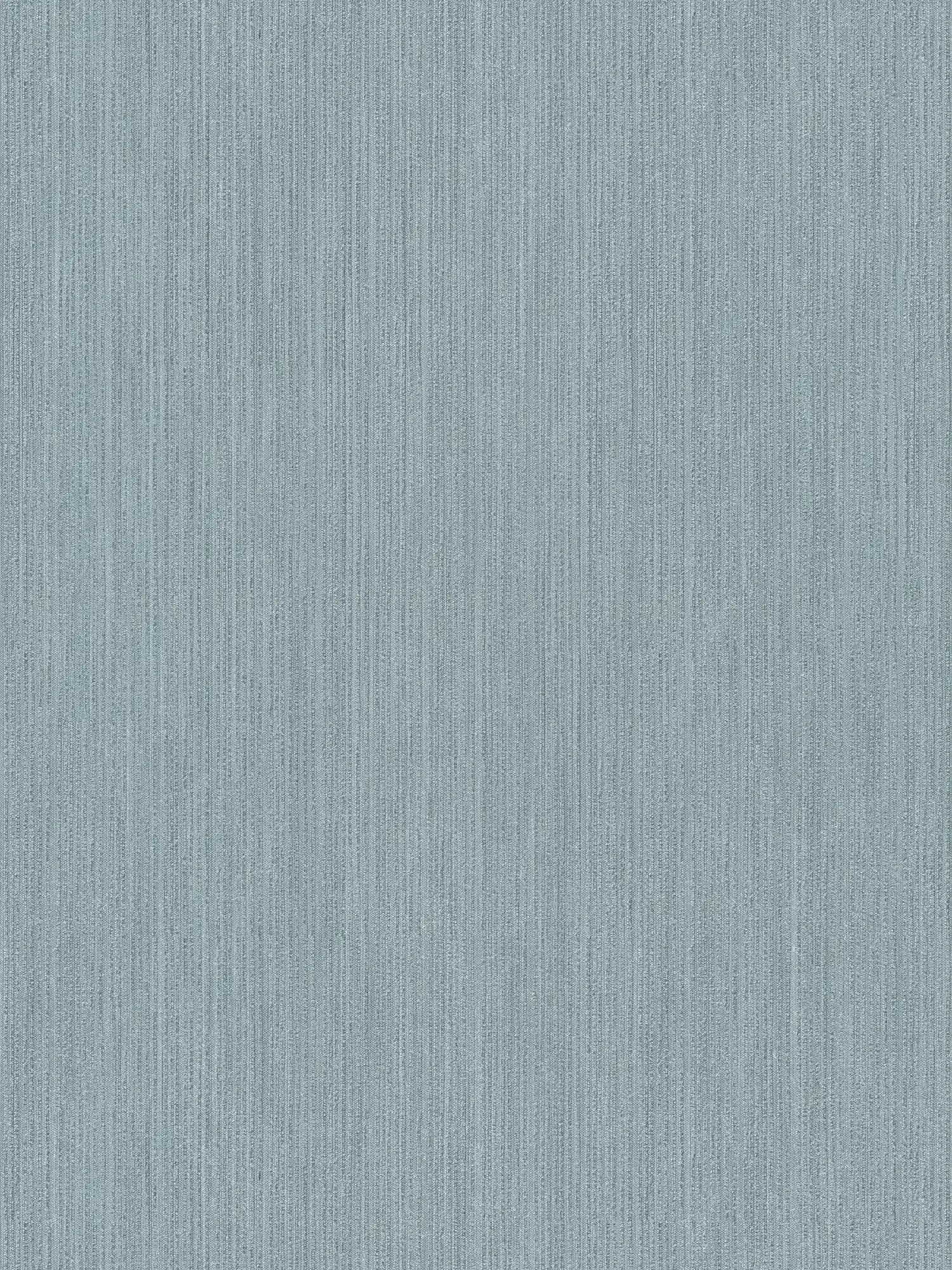 Jeans blue non-woven wallpaper with textile look - blue, green
