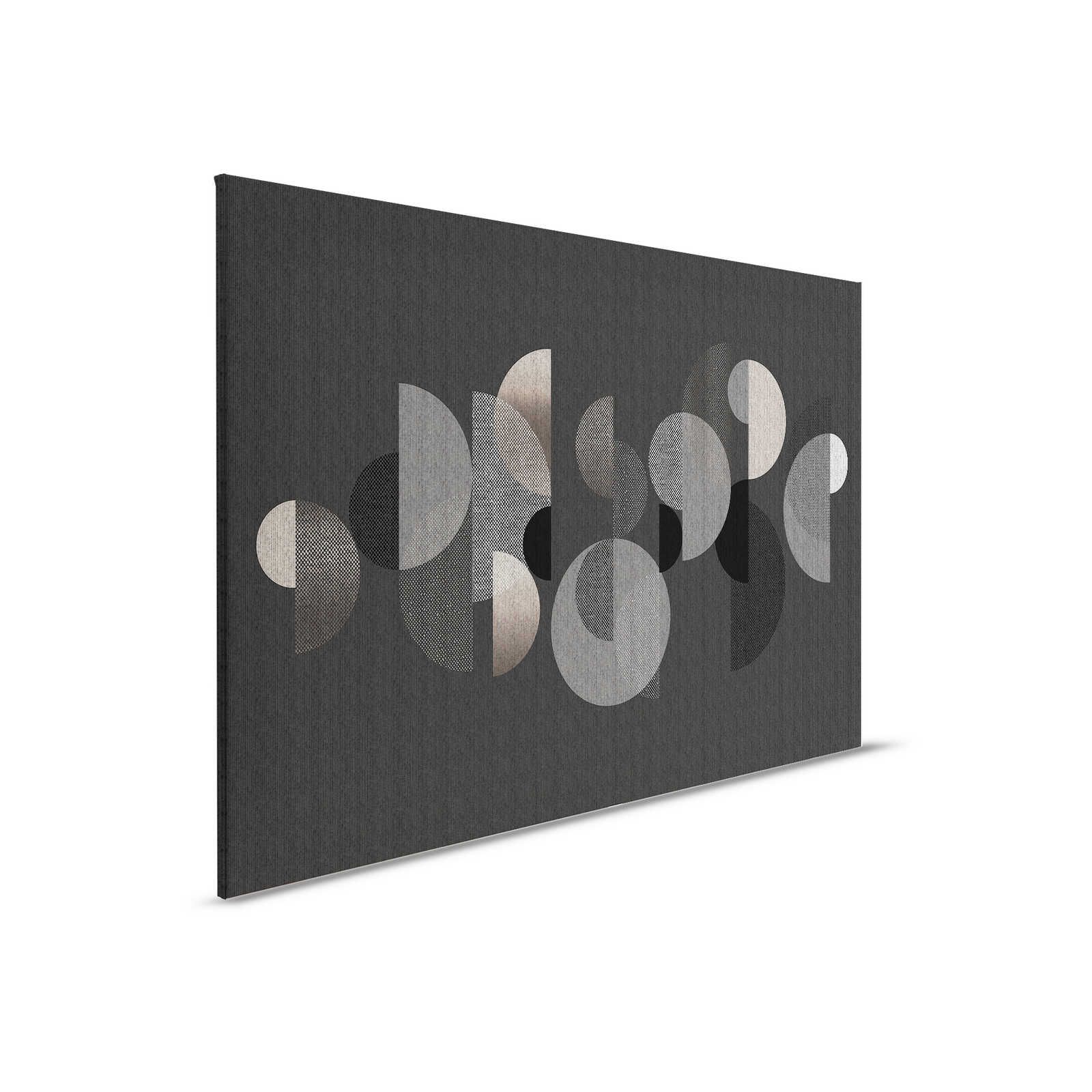         Chelsea 2 - Grey Canvas Mid Century Modern Graphic - 0.90 m x 0.60 m
    