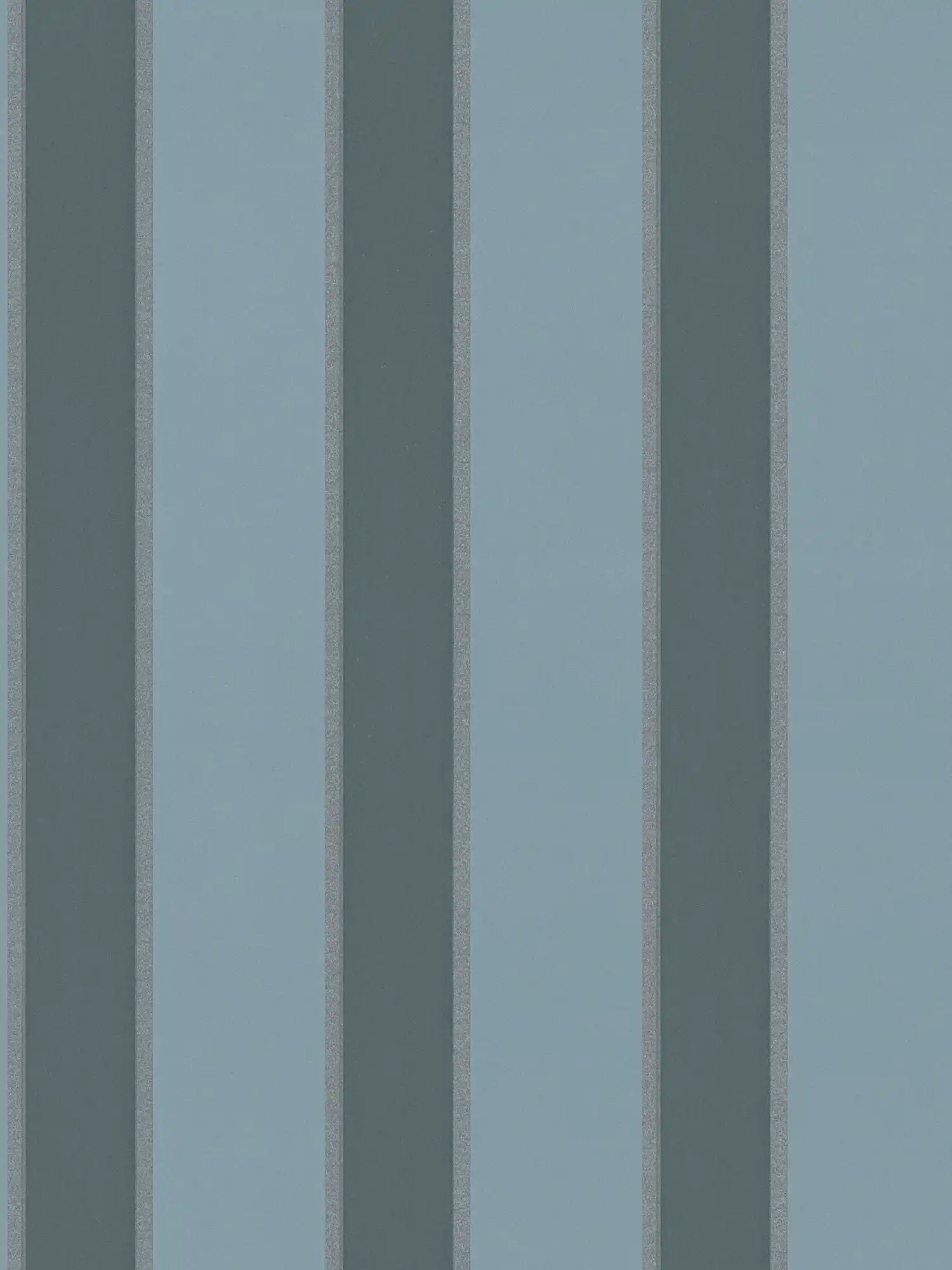 Stripes non-woven wallpaper with metallic accent - blue
