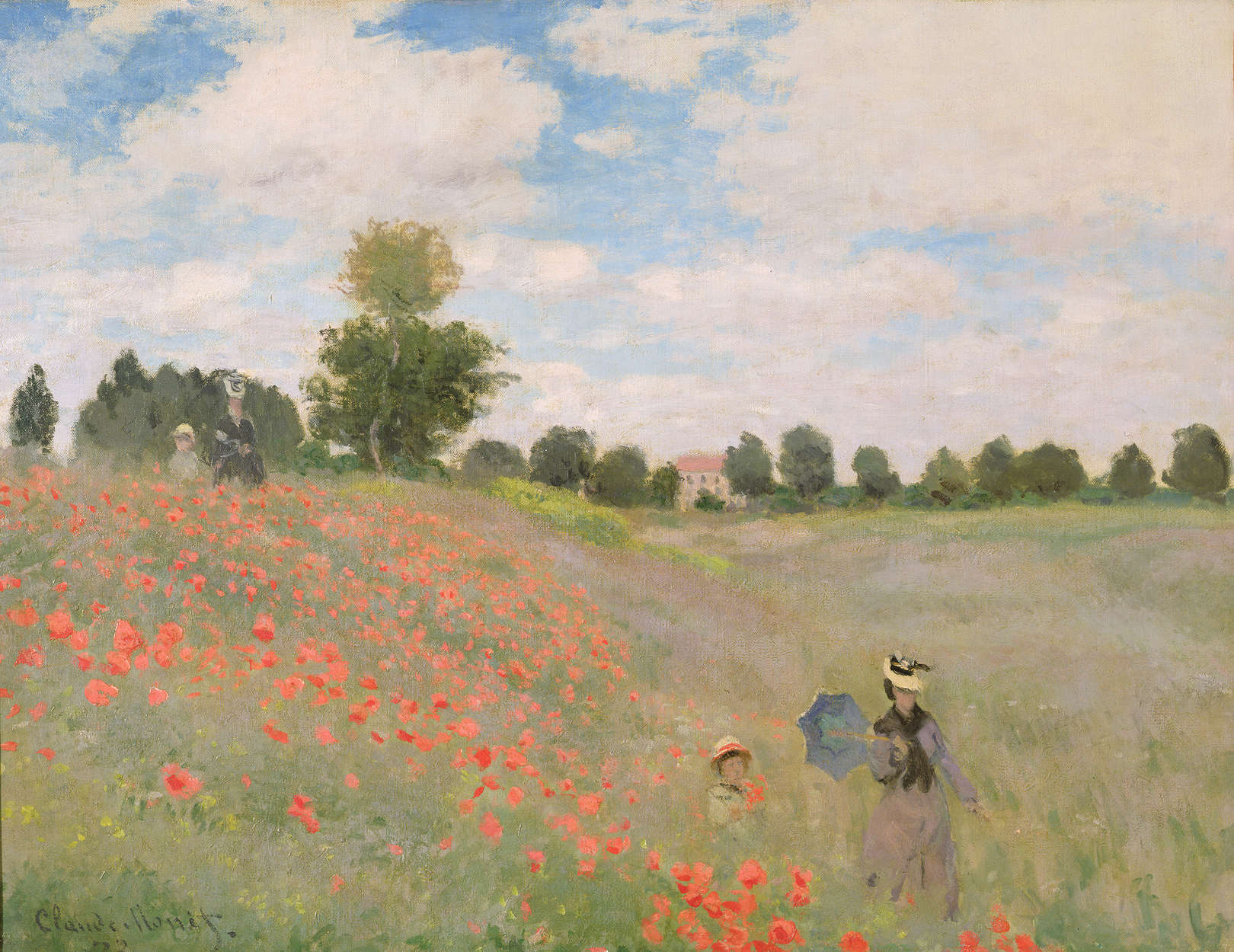             Papier peint panoramique "Coquelicots sauvages" de Claude Monet
        