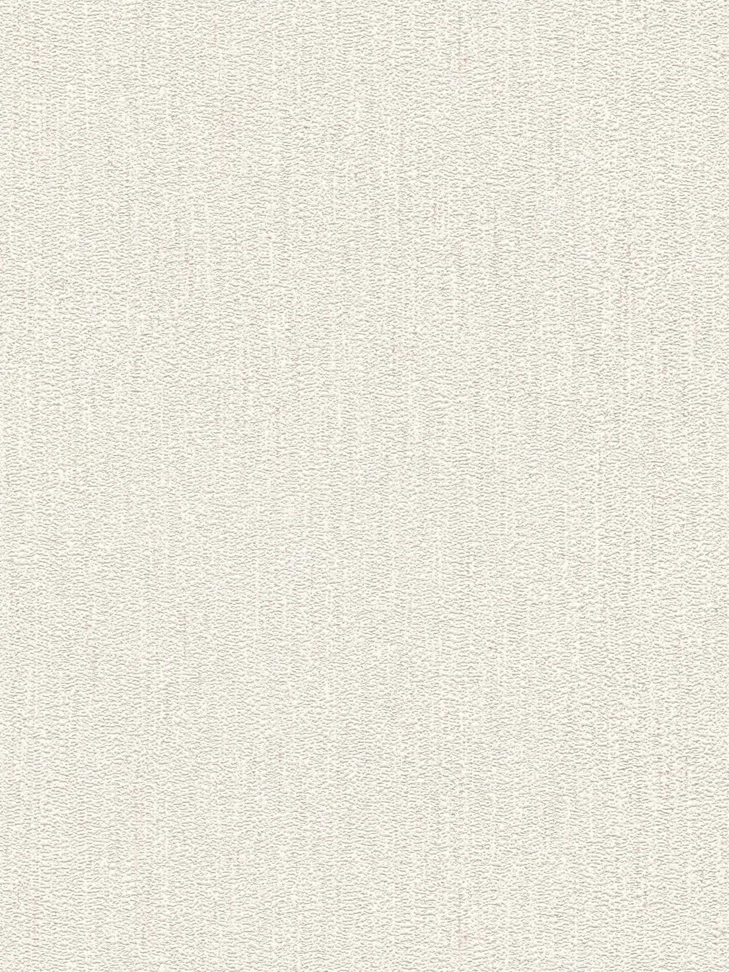 Papel pintado no tejido con estructura de tela en brillo claro - blanco, crema

