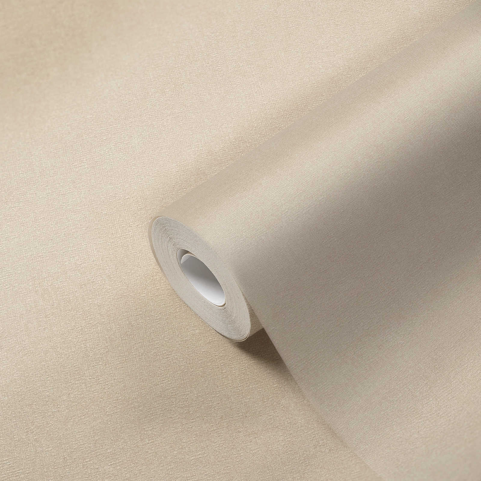             Non-woven wallpaper plains with fine structure - cream, beige
        