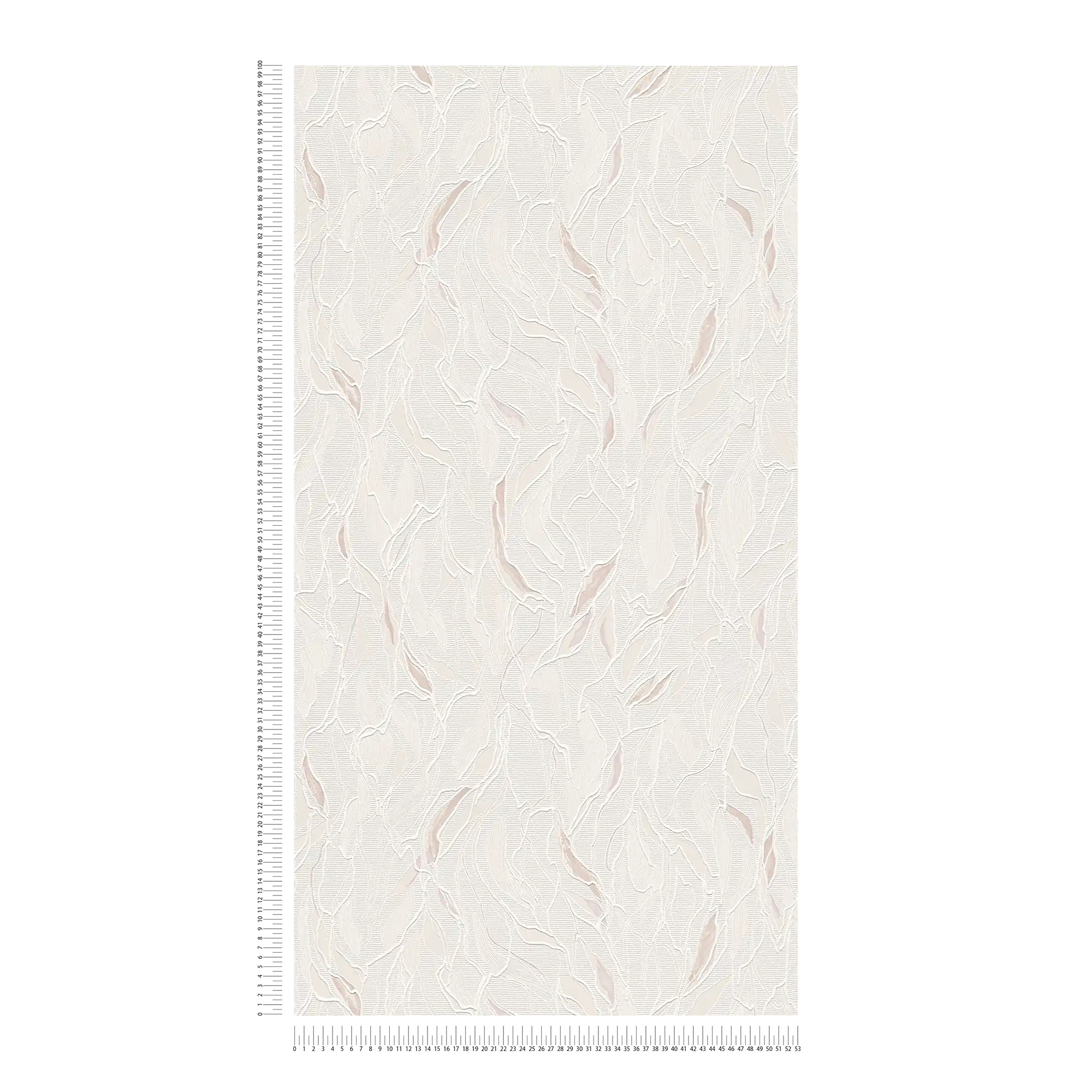             Papel pintado abstracto con relieve y estructura de espuma - metálico, blanco
        