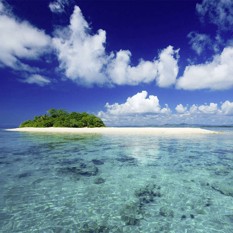 Papel pintado South Seas Island and Sky - tejido no tejido liso de primera calidad
