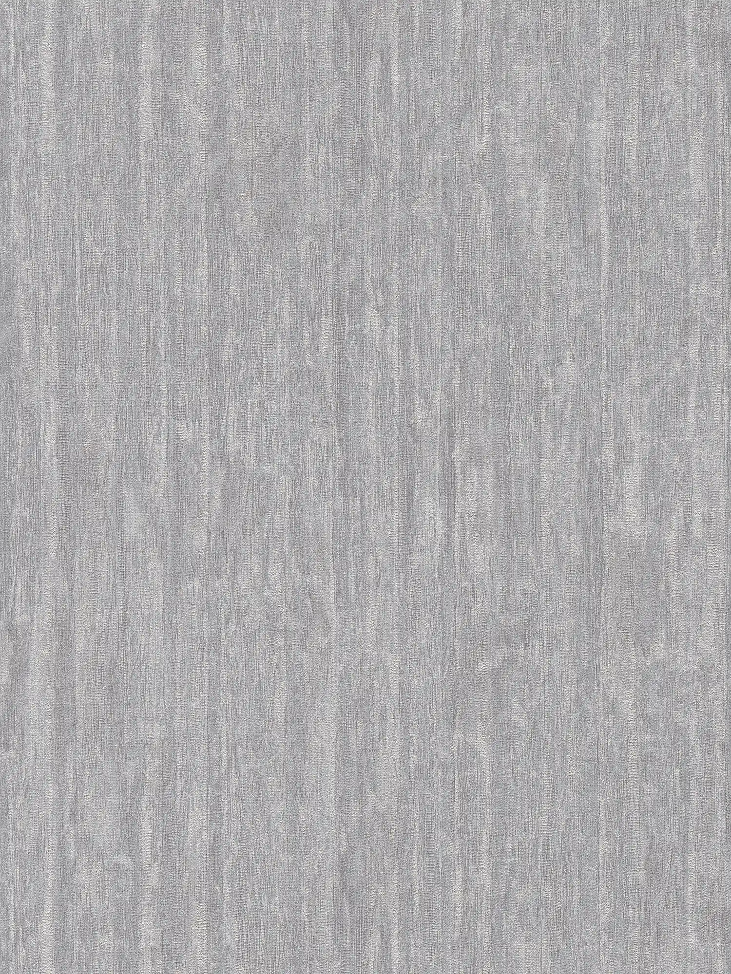 Slightly glossy wallpaper with line pattern - grey, silver, metallic
