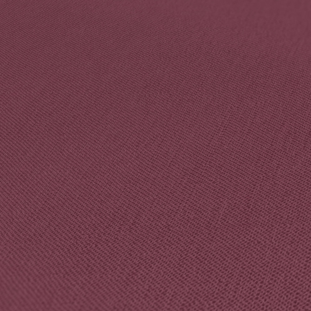             Papier peint rouge bordeaux avec structure textile Violet & rouge
        