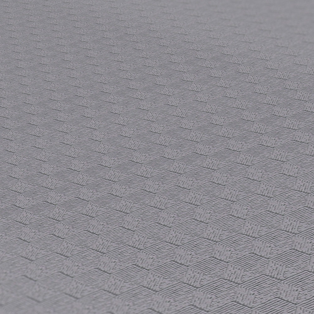             behang zigzag design & structuurpatroon - grijs
        