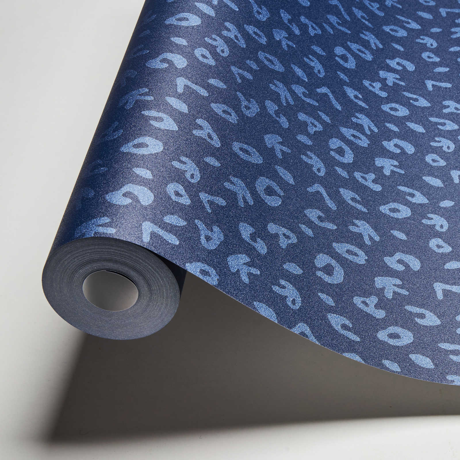             Karl LAGERFELD behang Animal Print - Blauw, Metallic
        
