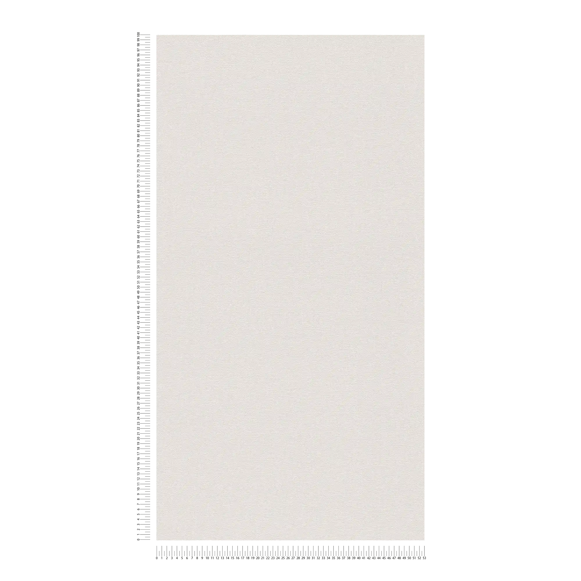             Plain wallpaper with fabric structure matt - white
        