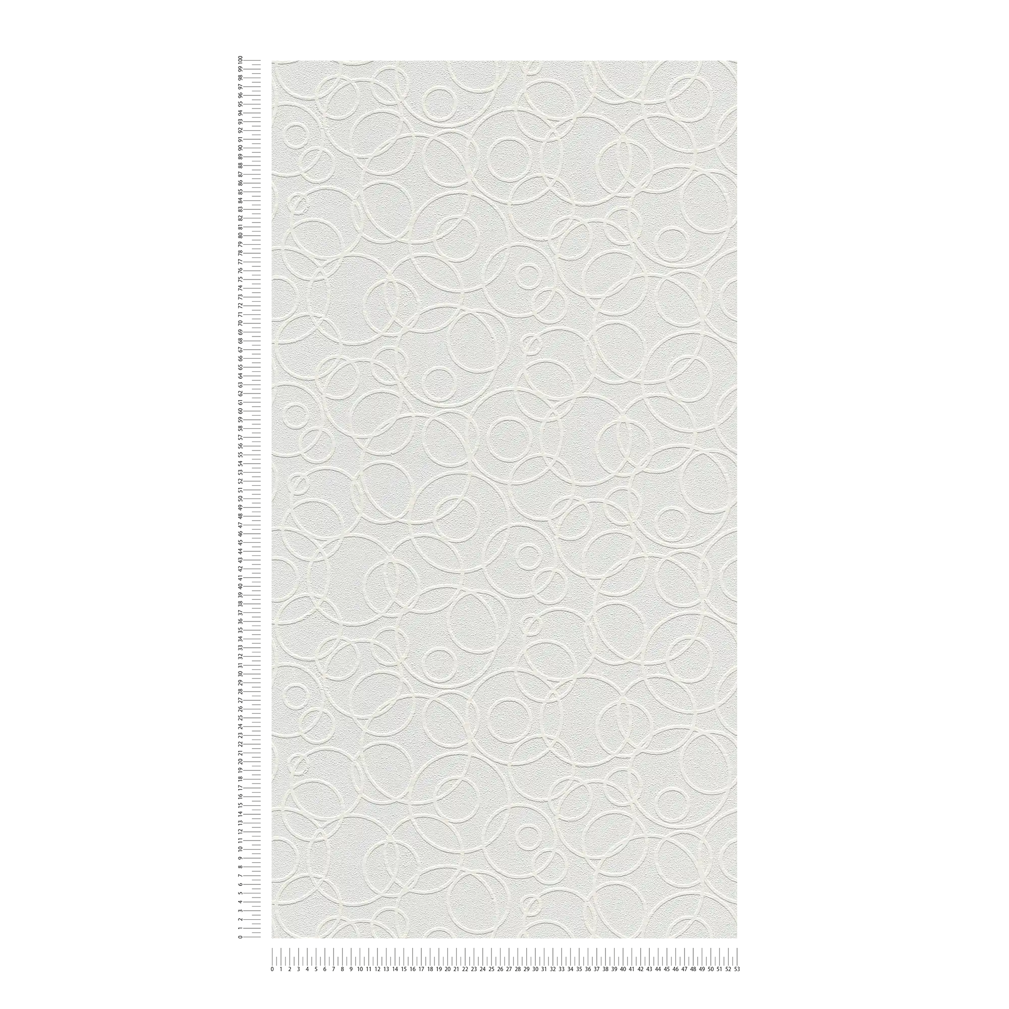             Carta da parati testurizzata con effetto 3D - verniciabile, bianca
        