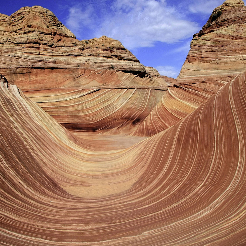 Photo wallpaper Coyote Buttes Mountain Landscape in USA - mother of pearl smooth fleece
