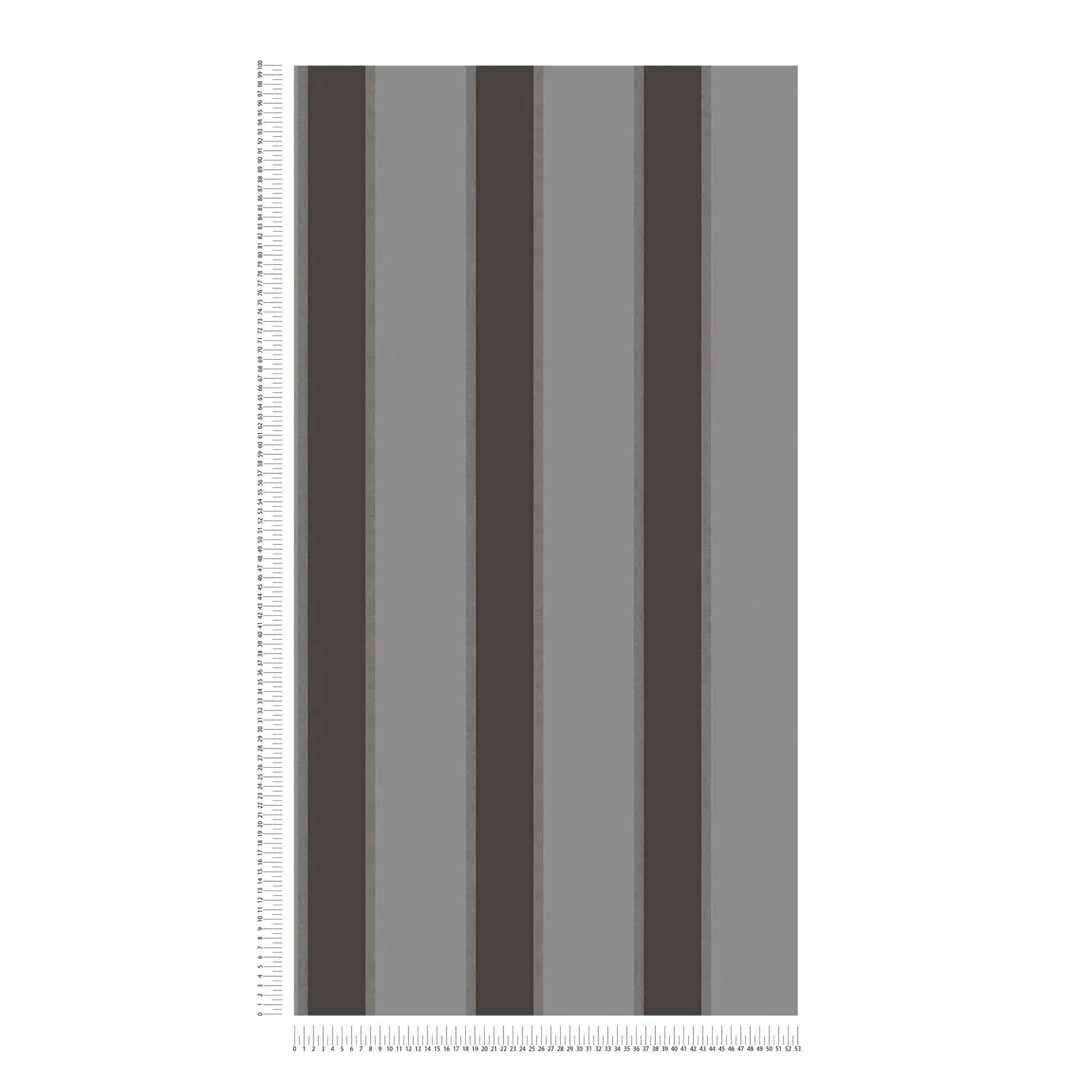             Papier peint métallique avec motif à rayures - gris, noir
        