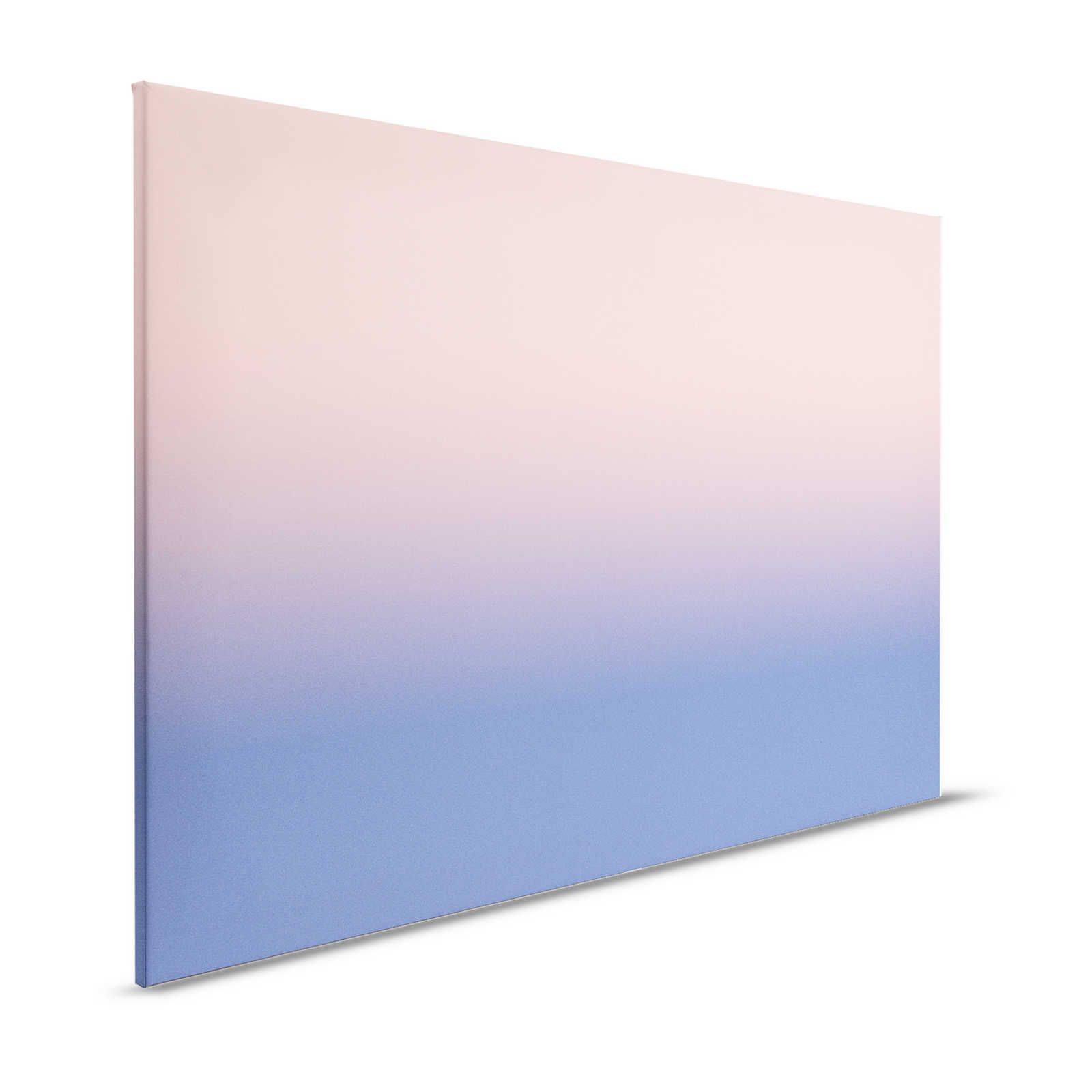 Colour Studio 2 - Ombre Canvas Print Roze & Paars voor meisjeskamer - 1.20 m x 0.80 m
