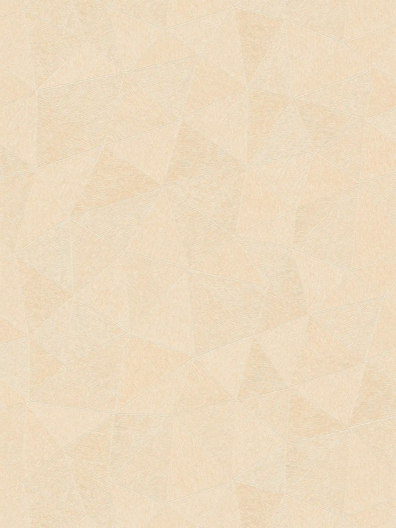 Grafisch vliesbehang met discreet patroon - beige
