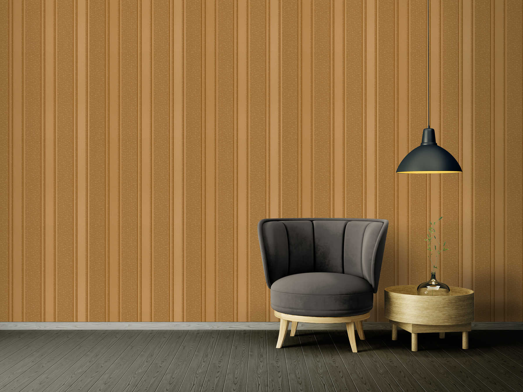             Designer wallpaper VERSACE golden stripes - metallic
        