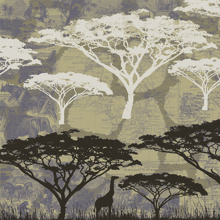         Savannah - African style tree motif mural
    