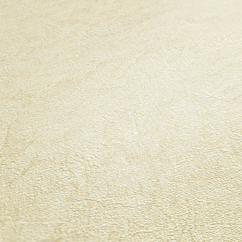             Papier peint uni avec structure de crépi et nuances de couleurs - beige, crème
        
