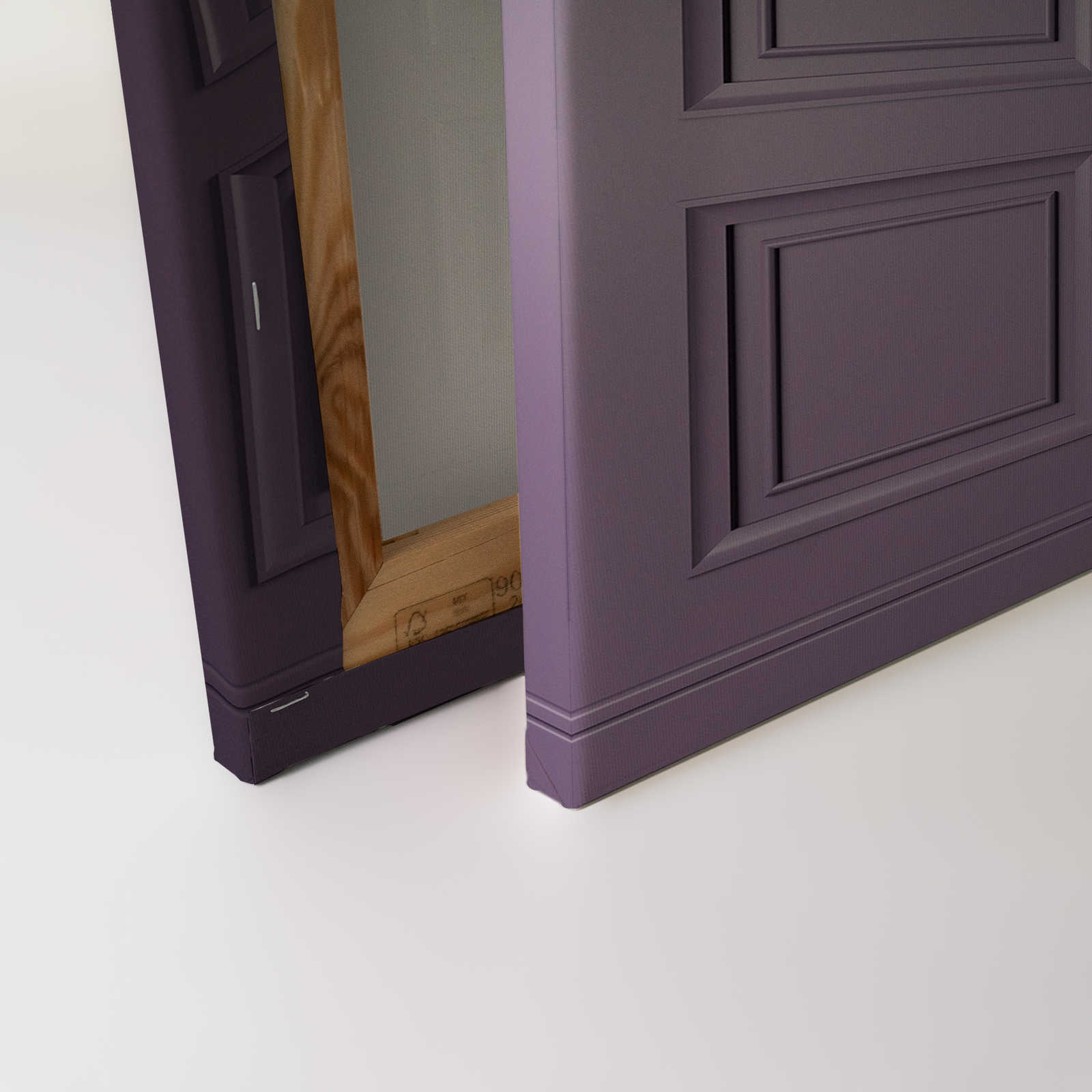             Kensington 3 - 3D Lienzo pintura paneles de madera púrpura oscuro, violeta - 1,20 m x 0,80 m
        