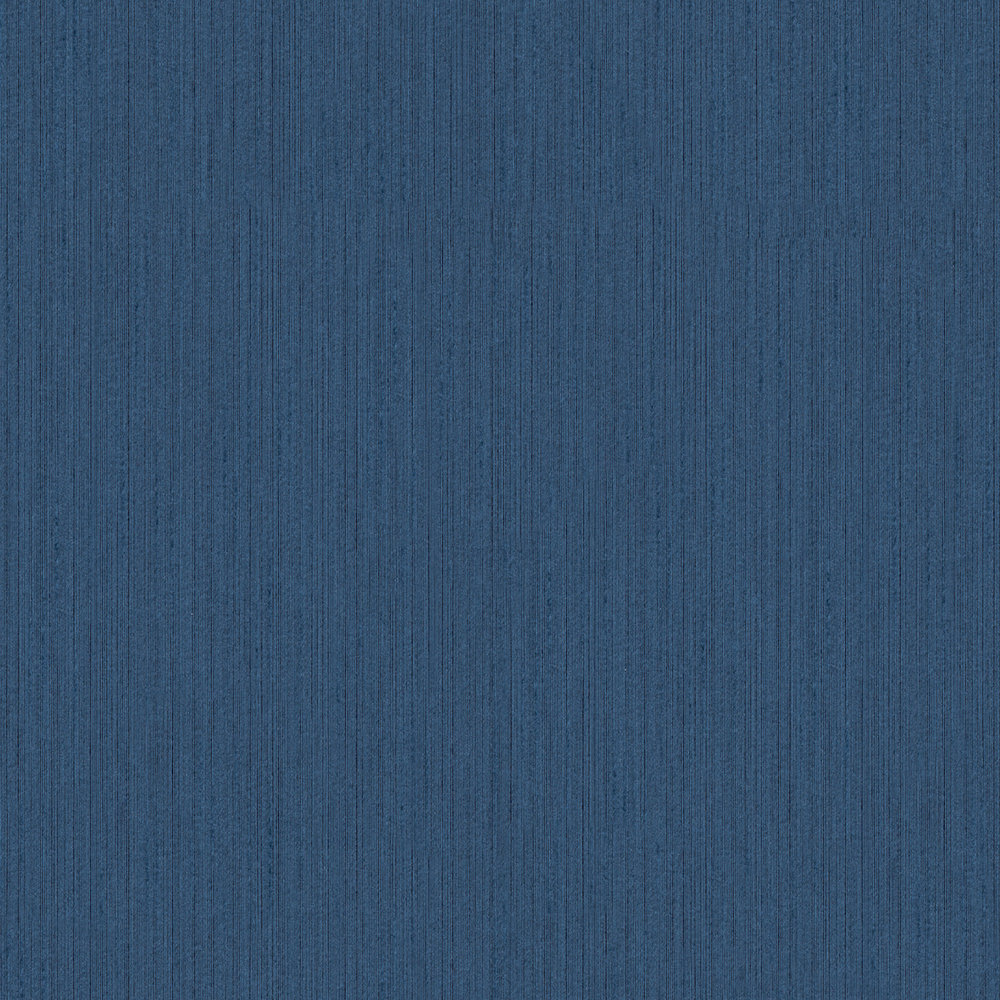             Papel pintado liso no tejido con textura rayada - azul
        